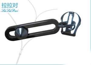 Wholesale Plating And Polishing Metal Zipper Pulls Dull Nickel Finish Gunmetal / Silver Color from china suppliers