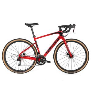 Wholesale R8.7KG ETROSPEC 22S Carbon Fibre Gravel Bike Red 700x40C Tire For Men from china suppliers