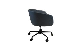 Wholesale Metal Base Upholstered Swivel Armchair Black Swivel Lounge Chair from china suppliers