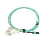 3.3 Ft MPO MTP Cable 50 / 125 Multimode , Fan - Out Fiber Optic Patch Cord Cable