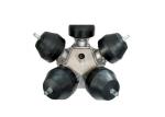 1/2" Three Pieces Connectors CIP Sanitary Tri Clamp Fittings