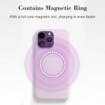 Soft Microfiber Lining Liquid Silicone Phone Case Strong Magnetic For IPhone
