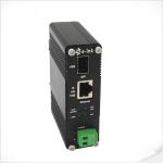Industrial Hardened 10/100/1000Base-T to 1000Base-X SFP PoE Media Converter with