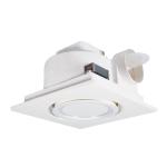 LED Light or Without LED Light Plastic Ceiling Exhaust Fan for Bathroom and