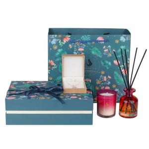 Wholesale 100ml Reed Diffuser Candle Set Gift Box 850g Total Weight Essential Oil And Soy Wax from china suppliers