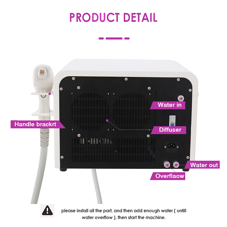 Big High Power Permanently Laser Diodo Portable 808nm Diode Laser Hair Removal 755 808 1064 Diode Laser Machine