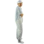2.5mm Grid 98% Cotton 2% Conductive Fiber ESD Coverall