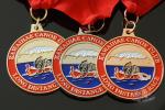 Rowing Gifts Competition Medals And Medallions Sports Day Medals With Red Ribbon