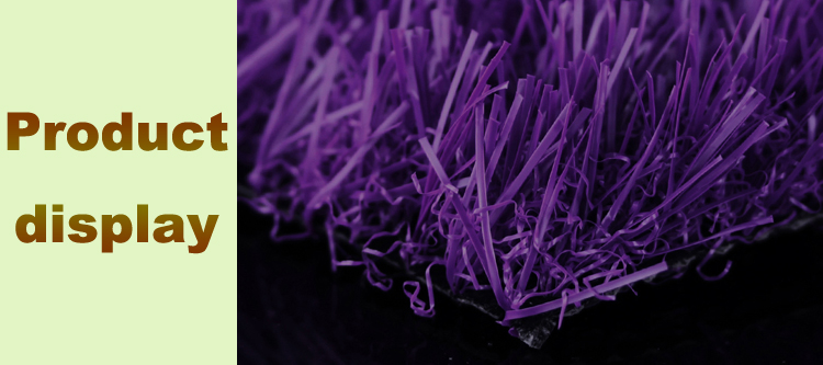 Garden Playground Purple Artificial Grass Natural Looking Plastic Material