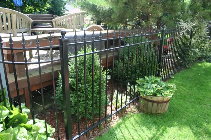 High Hardness Stairs Rails Garden Iron Wrought Fence for American (KXD-IF12)