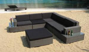 Wholesale 6pcs modern wicker sofa furniture from china suppliers
