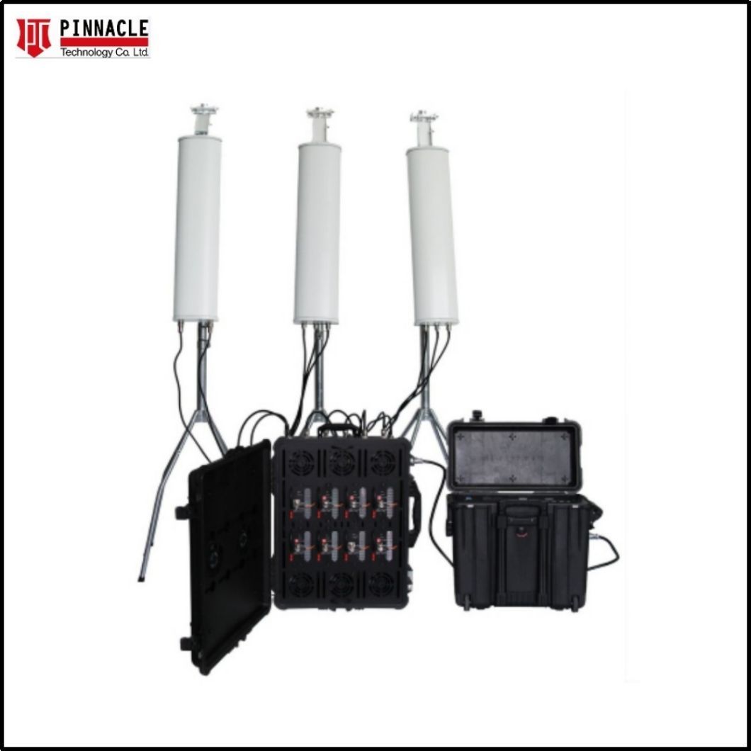 Portable Pelican Anti-Drone Anti-Uav Counter Done Jammer for Blocking GPS-1.5g WiFi-2.4G /5.8g