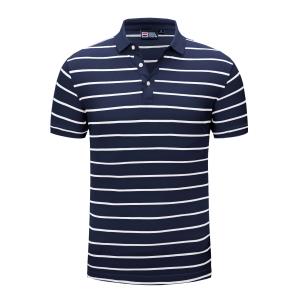 Wholesale Multicolor Striped OEM Polo Collar T Shirt 100% Cotton from china suppliers