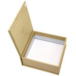 Fabric Linen Cloth Rigid Cardboard Gift Boxes Book Style CMYK Full Color
