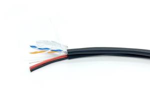 Wholesale 8 Figure PE Outdoor Bulk CCTV Cable FTP CAT5E 2 Pairs CU+2C Power 0.75mm2 For IP Camera from china suppliers