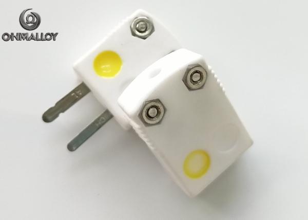 Ceramic Thermocouple Miniature Connector K Type Chromel Alumel Pin 500℃