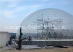 Fashion Clear Geodesic Dome Tent Fire Ratardant With Hot Dip Galvanized Steel
