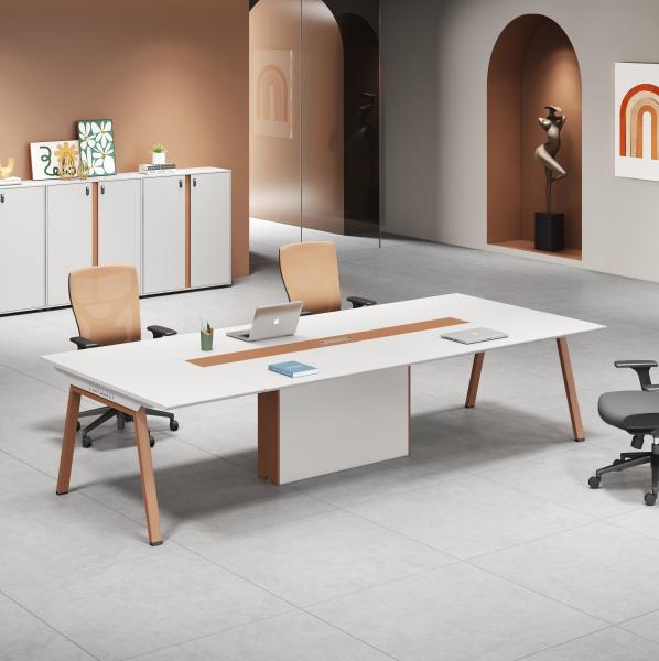 Modern Wooden Modular Office Furniture Table 2 4 Person Cubicle Workstation