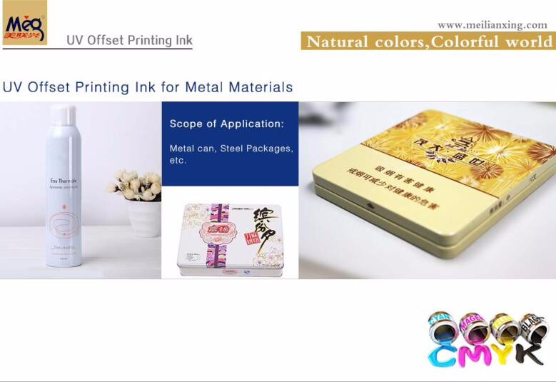 uv offset ink for 3d metal printing effect