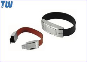 Wholesale Solid Leather Bracelet 4GB USB Memory Drive Personalized Branding from china suppliers
