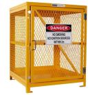 Powder Coated Gas Cylinder Storage Cage , Gas Bottle Safety Cages For 24 Gas