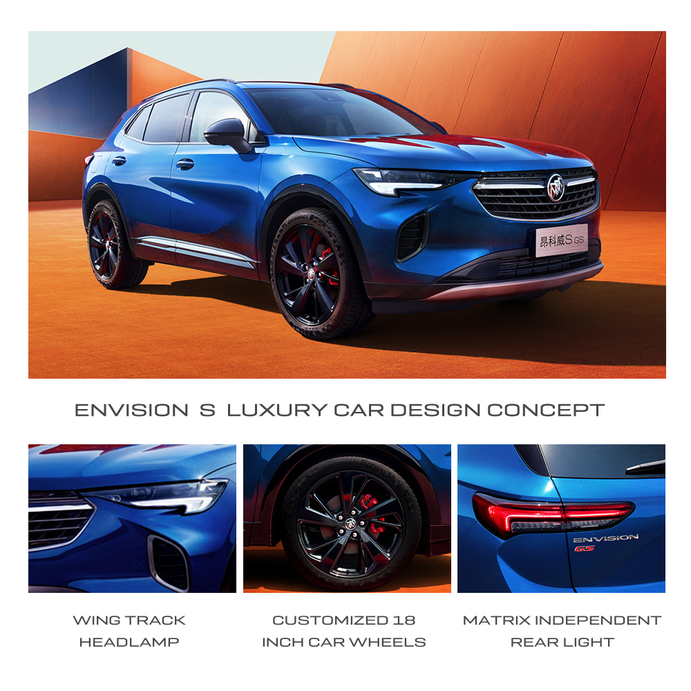 Energy Vehicle 2024 Buick Envision S Luxury SUV Mini Speed Fuel Cell Gas Car Comfortable Max Speed 205km/h Wheelbase 2779