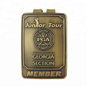 Wholesale Wholesale promotion gold metal money clips with customized logo from china suppliers