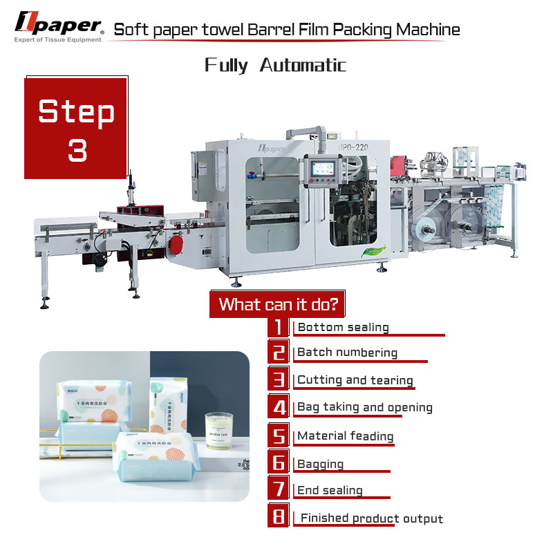 200-260L/min Air Consumption Tissue Paper Machine for Disposable Sanitary Napkins