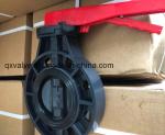 Low Pressure Pn 1.6mpa PVC Body Butterfly Valve with EPDM Rubber Seal and