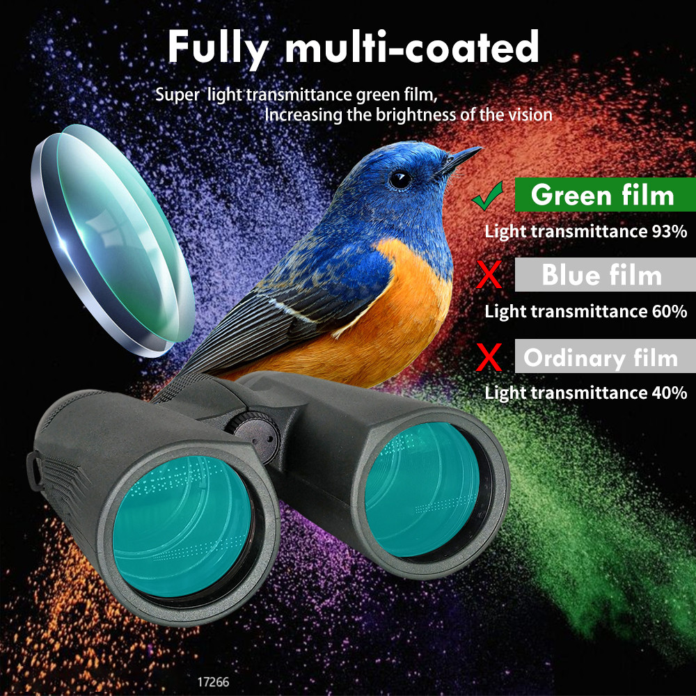 HD 10x42 Binoculars For Adults BAK4 Prism Lens Binoculars Bird Watching Hunting
