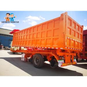 Wholesale Heavy Duty 3 Axles Dump Tipping Truck Trailer With Mechanical suspension/ America type from china suppliers