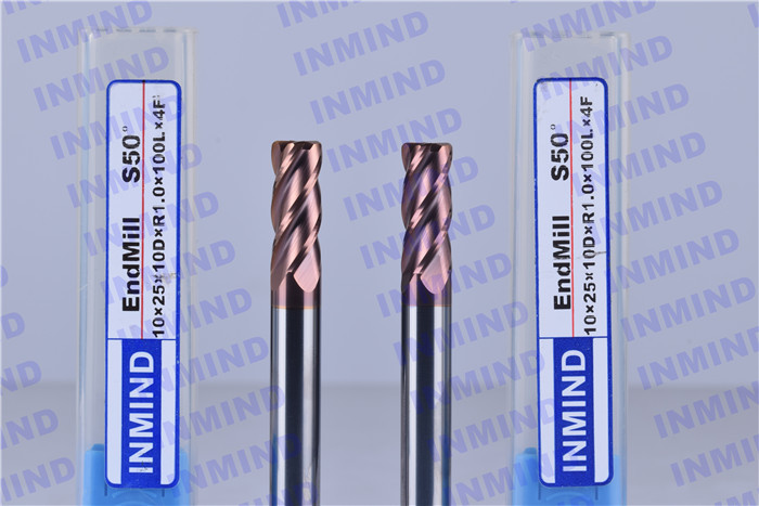 35 ° 45° Helix Angle Corner Rounding Endmill , 10 Mm Diameter Round Corner Cutter