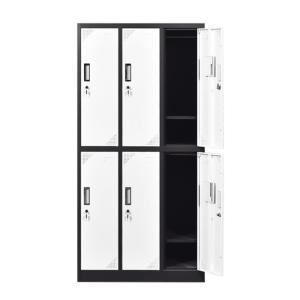 Wholesale Customizable Lateral Steel Metal Locker Cupboard 6 Door D450mm from china suppliers