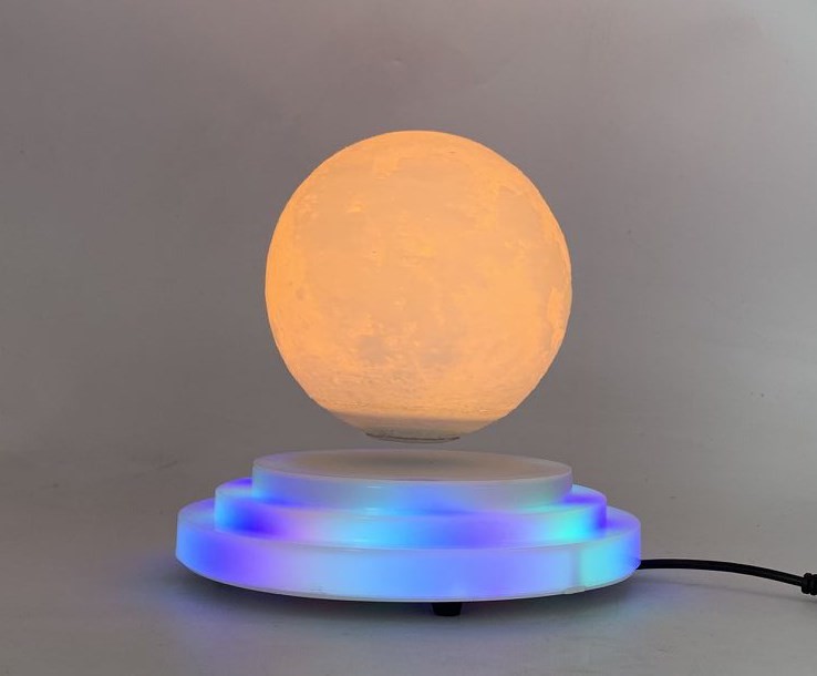 PA-1021M 6inch led light base magnetic levitation floating 3D moon lamp light bulb