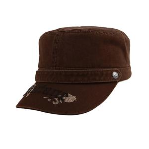 Wholesale Outdoor Embroidered Cadet Hat , Military Street Cap Black Color 56-60cm from china suppliers
