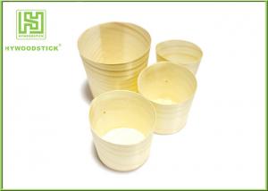 China New Product Disposable Wooden Round Cup for Food Party Cake Cup on sale