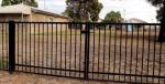 PVC Coated Ornamental Spear Top Security Steel Tubular Fence in Garden,Home