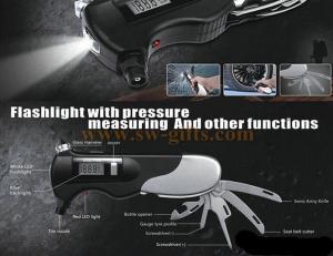Wholesale New Digital Auto Car Tire Pressure Gauge Multifunction Emergency Hammer High Quality Diagnostic Tool For Vehicle Bike Mo from china suppliers