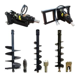 Wholesale Hydraulic Ground Earth Auger Drill For Excavator Skid Steer Backhoe Loader Crane from china suppliers