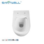 New morden bathroom water saving p-trap 180mm wall mounted toilet hidden cistern