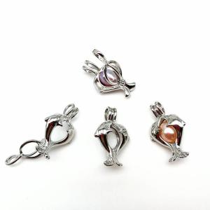 Wholesale Pearl Cage Locket Findings Cage Pendant For Oyster Pearl Girl Women Gits Dropshipping from china suppliers