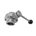 ISO9001 Max 145psi SS304 Hygienic Butterfly Valve