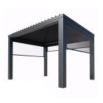 Courtyard Outdoor Flipped Louver Arbor Garden Villa High-Grade Awning Electric