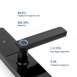 TH522 Apartment Smart Door Lock With Fingerprint Code IC Card Key TTLock Unlock
