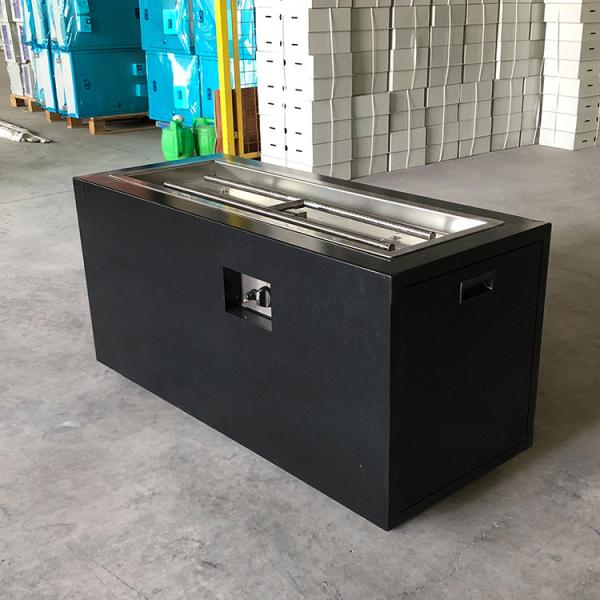 Glass 19.6 Inch Garden Gas Fire Pits Furniture With Fire Pit ISO9001 Table Gas