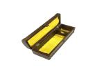 FSC Antique Personalised Wooden Wine Box Leather / Velvet Acessory