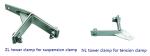 TCTC / TCSC Series Tower Clamp Fiber Optic Cable Fittings Against Rust And