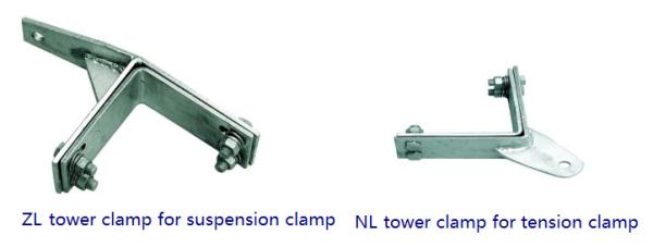 TCTC / TCSC Series Tower Clamp Fiber Optic Cable Fittings Against Rust And