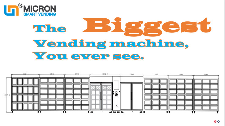 8 In 1 Large Vending Machines For Supermarkets, Communities, Shopping Malls, Custom Cooling Locker Vending Machines