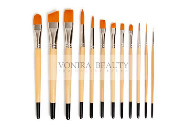 Nylon Body Paint Brushes For Acrylic Oil & Watercolor Student Artist Brushes For